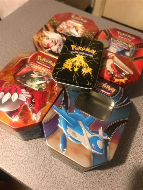 pokemon metal tin box|list of all pokemon tins.